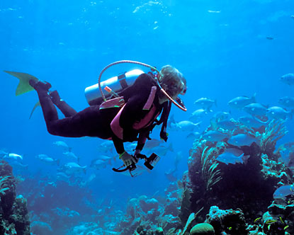 diving